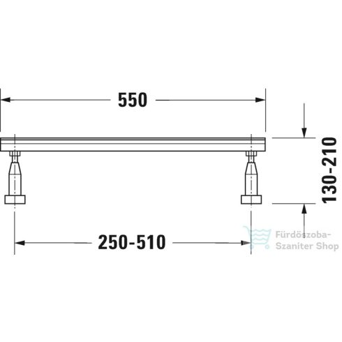 Duravit tartóláb 790100000000000 ( 790100 )