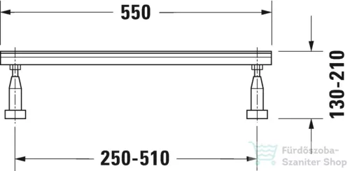 Duravit tartóláb 790100000000000 ( 790100 )
