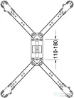 Duravit Accessories tartóláb akril zuhanytálcához,100 cm alatti mérethez,790102000000000