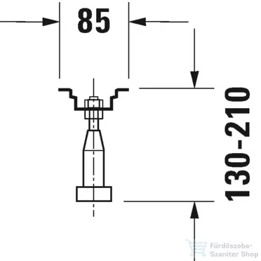 Duravit tartóláb 790105000000000 ( 790105 )