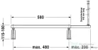 Duravit tartóláb sarokkádhoz 790128000000000 ( 790128 )
