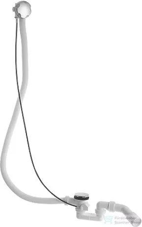 Duravit D-Code le- és túlfolyógarnitúra, hosszított, króm 790227000001000 ( 790227 )