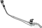 Duravit Quadroval le- és túlfolyógarnitúra, lefolyón keresztül töltő kádtöltővel, króm 791226000001000