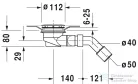 Duravit Accessories zuhanytálca lefolyó D-Code zuhanytálcához,791260000001000