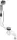 Duravit Accessories Quadroval automata le- és túlfolyógarnitúra,530 mm,792200000001000