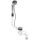 Duravit Accessories Quadroval automata le- és túlfolyógarnitúra,530 mm,792200000001000