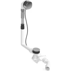  Duravit Accessories Quadroval le- és túlfolyógarnitúra kádfeltöltővel,530 mm,792201000001000