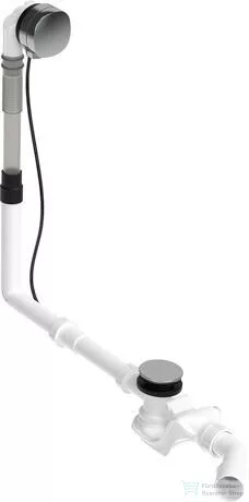 Duravit UNIVERSAL Quadroval automata kád le és túlfolyó kádtöltővel, króm 792203000001000