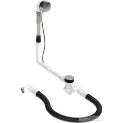   Duravit UNIVERSAL Quadroval automata kád le és túlfolyó kádtöltővel, króm 792205000001000
