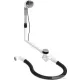 Duravit UNIVERSAL Quadroval automata kád le és túlfolyó kádtöltővel, króm 792205000001000