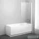 Ravak PVS1-80 80 cm-es fix kádparaván,fehér+transparent 79840100Z1