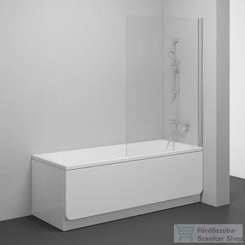 Ravak PVS1-80 80 cm-es fix kádparaván,szatén+transparent 79840U00Z1