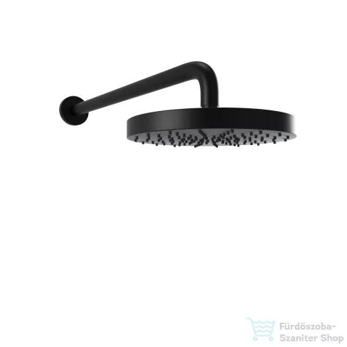 Bugnatese 20 cm-es fejzuhany 32 cm-es zuhanykarral,matt fekete 79848NE