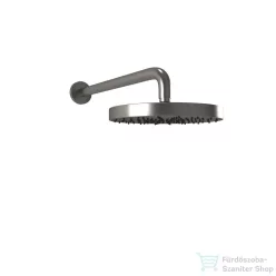   Bugnatese ACCESSORI 20cm-es kerek fejzuhany, 32cm-es zuhanykarral, szálcsiszolt nikkel 79848
