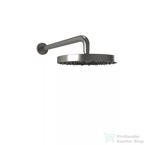 Bugnatese ACCESSORI 20cm-es kerek fejzuhany, 32cm-es zuhanykarral, szálcsiszolt nikkel 79848