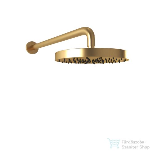 Bugnatese 20 cm-es fejzuhany 32 cm-es zuhanykarral,szálcsiszolt arany 79848OS