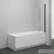 Ravak NEXTY NVS1-80 80 cm-es fix kádparaván,Fekete+transparent 7O840300Z1