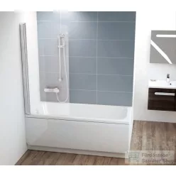   Ravak CHROME CVS1-80 80 cm-es balos kádparaván, króm+transparent 7QL40C00Z1