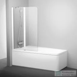   Ravak 10° 10CVS2-100 99 cm széles balos kádparaván, fehér+transparent 7QLA0103Z1
