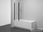 Ravak CVS2 100 kádparaván, transparent+fekete, balos 7QLA0300Z1