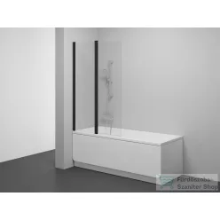   Ravak CVS2 100 kádparaván, transparent+fekete, balos 7QLA0300Z1