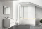 Ravak CHROME CVS2-100 100 cm-es balos kádparaván, szatén+transparent 7QLA0U00Z1