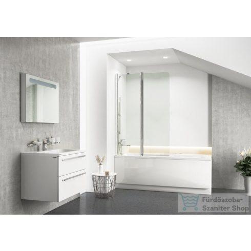 Ravak CHROME CVS2-100 100 cm-es balos kádparaván, szatén+transparent 7QLA0U00Z1