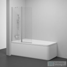   Ravak 10° 10CVS2-100 99 cm széles balos kádparaván, szatén+transparent 7QLA0U03Z1