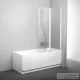 Ravak CHROME CVS2-100 100 cm-es jobbos kádparaván, fehér+transparent 7QRA0100Z1