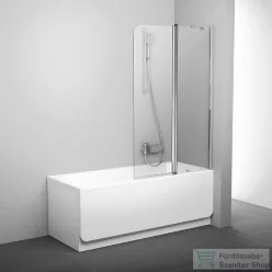  Ravak CHROME CVS2-100 100 cm-es jobbos kádparaván, szatén+transparent 7QRA0U00Z1