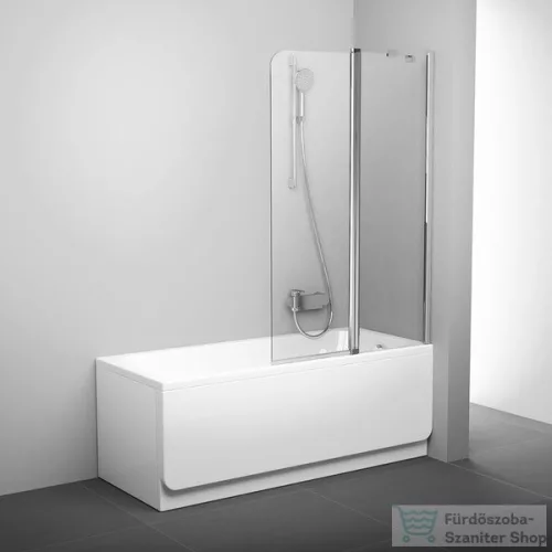 Ravak CHROME CVS2-100 100 cm-es jobbos kádparaván, szatén+transparent 7QRA0U00Z1
