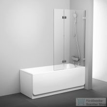   Ravak Brilliant BVS2-100 100 cm-es jobbos kádparaván fix+nyíló zsanérok (B-SET) nélkül, króm+transparent 7UPA0A00Z1