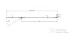 Ravak Brilliant BVS2-100 100 cm-es jobbos kádparaván fix+nyíló zsanérok (B-SET) nélkül, króm+transparent 7UPA0A00Z1