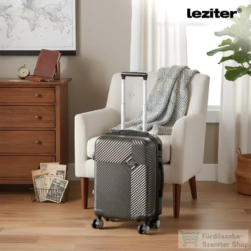 Leziter TraveLux Pro kézipoggyász keményfedeles levehető kerékkel 40x30x20 cm szürke 8016-GR16