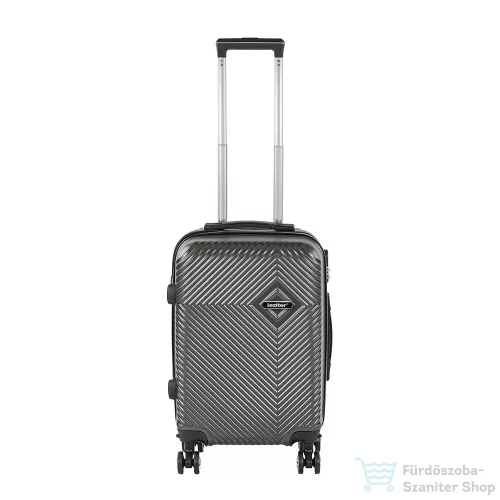 Leziter TraveLux Pro kabinbőrönd keményfedeles levehető kerékkel 50x40x20 cm szürke 8016-GR20