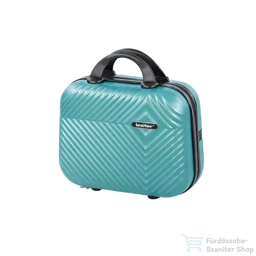 Leziter TraveLux Pro kézi bőrönd keményfedeles 28x36x16 cm lagúnakék 8016-LK14