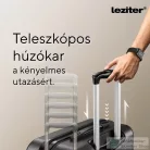 Leziter TraveLux Pro kabinbőrönd keményfedeles levehető kerékkel 50x40x20 cm lagúnakék 8016-LK20