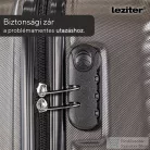 Leziter TraveLux Pro közepes bőrönd keményfedeles 68x45x25 cm lagúnakék 8016-LK24