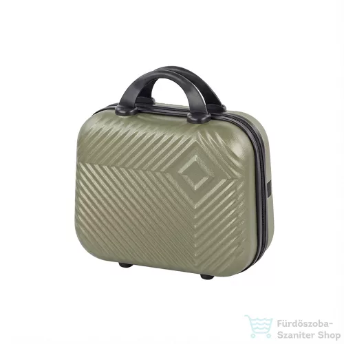 Leziter TraveLux Pro kézi bőrönd keményfedeles 28x36x16 cm olajzöld 8016-OG14