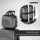 Leziter TraveLux Pro kézi bőrönd keményfedeles 28x36x16 cm olajzöld 8016-OG14