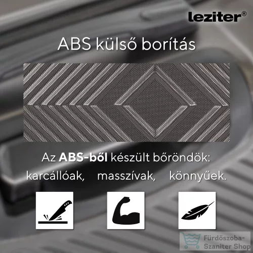 Leziter TraveLux Pro kabinbőrönd keményfedeles levehető kerékkel 50x40x20 cm olajzöld 8016-OG20