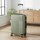 Leziter TraveLux Pro közepes bőrönd keményfedeles 68x45x25 cm olajzöld 8016-OG24