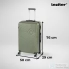 Leziter TraveLux Pro nagy bőrönd keményfedeles 76x50x29 cm olajzöld 8016-OG28
