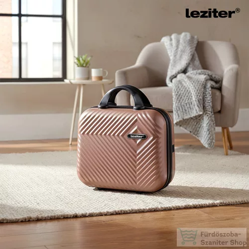Leziter TraveLux Pro kézi bőrönd keményfedeles 28x36x16 cm rosegold 8016-RG14