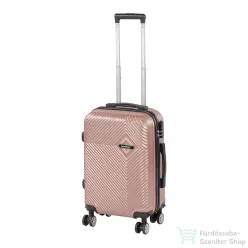   Leziter TraveLux Pro kabinbőrönd keményfedeles levehető kerékkel 50x40x20 cm rosegold 8016-RG20