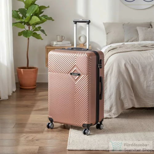 Leziter TraveLux Pro nagy bőrönd keményfedeles 76x50x29 cm rosegold 8016-RG28