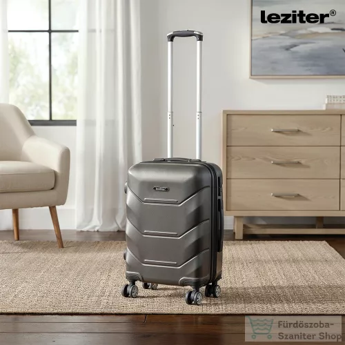 Leziter TraveLux Max kézipoggyász keményfedeles levehető kerékkel 40x30x20 cm fekete 8019-BL16