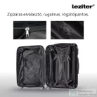 Leziter TraveLux Max kabinbőrönd keményfedeles levehető kerékkel 50x40x20 cm fekete 8019-BL20