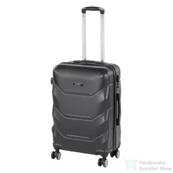   Leziter TraveLux Max közepes bőrönd keményfedeles 68x45x25 cm fekete 8019-BL24