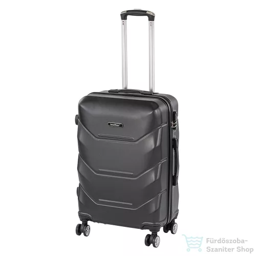 Leziter TraveLux Max közepes bőrönd keményfedeles 68x45x25 cm fekete 8019-BL24